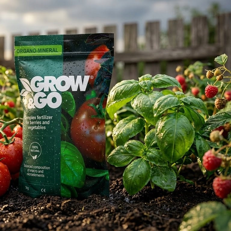 Nawóz Kompleksowy do Jagód i Warzyw Organiczno-Mineralny GROW & GO 1kg Granulat