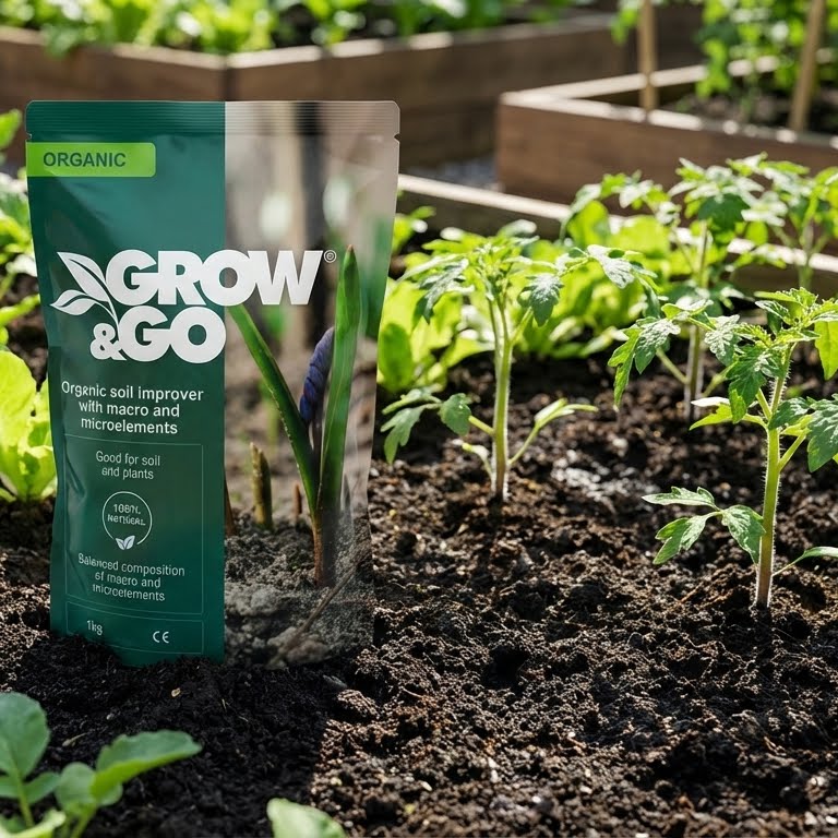 Organiczny Poprawiacz Gleby z Makro i Mikro Elementami GROW & GO 1kg Granulat