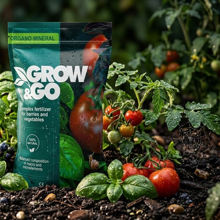 Nawóz Kompleksowy do Jagód i Warzyw Organiczno-Mineralny GROW & GO 1kg Granulat