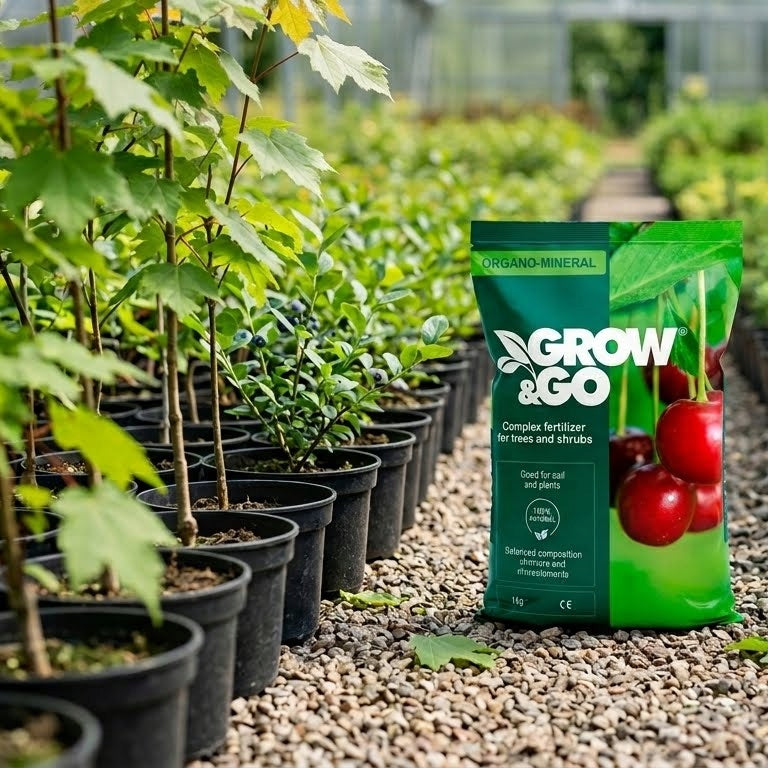 Nawóz Kompleksowy do Drzew i Krzewów Organiczno-Mineralny GROW & GO 1kg Granulat