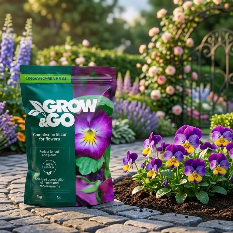 Nawóz Kompleksowy do Kwiatów Organiczno-Mineralny GROW & GO 1kg Granulat