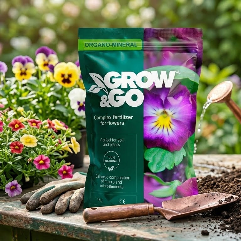 Nawóz Kompleksowy do Kwiatów Organiczno-Mineralny GROW & GO 1kg Granulat