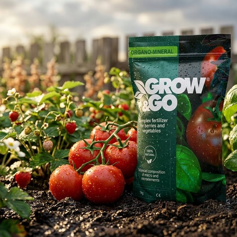 Nawóz Kompleksowy do Jagód i Warzyw Organiczno-Mineralny GROW & GO 1kg Granulat