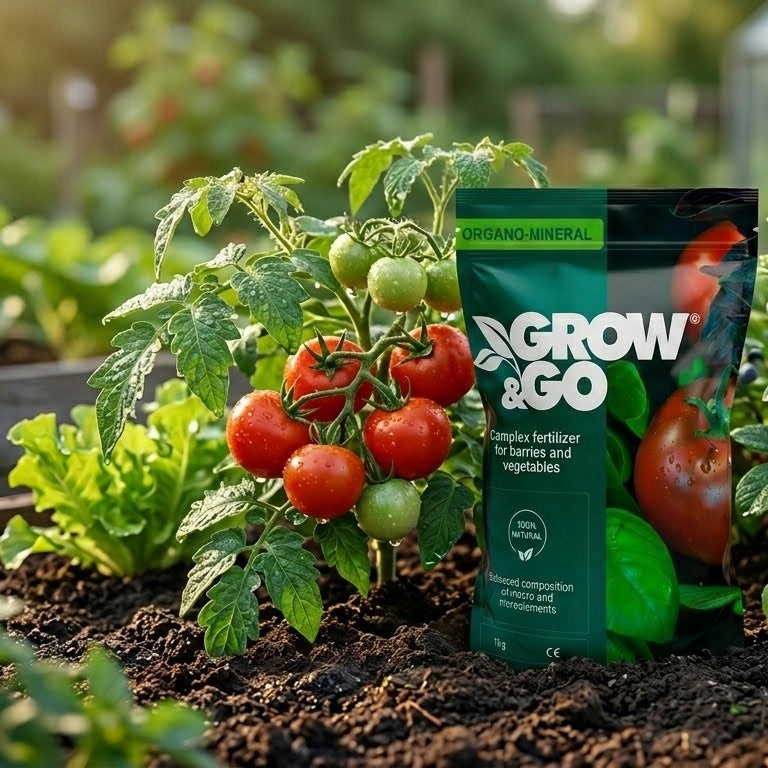 Nawóz Kompleksowy do Jagód i Warzyw Organiczno-Mineralny GROW & GO 1kg Granulat