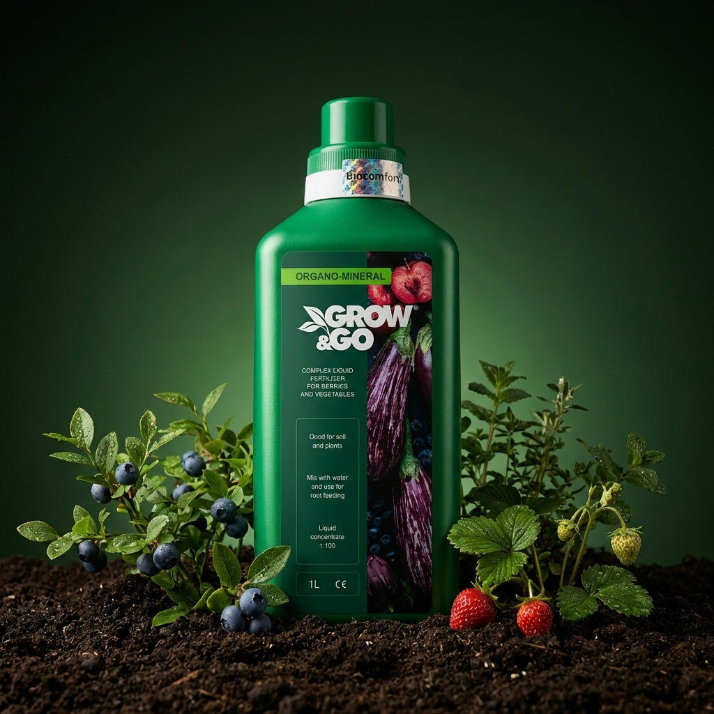Nawóz Organiczno-Mineralny Płynny do Jagód i Warzyw GROW&GO - Koncentrat 1L