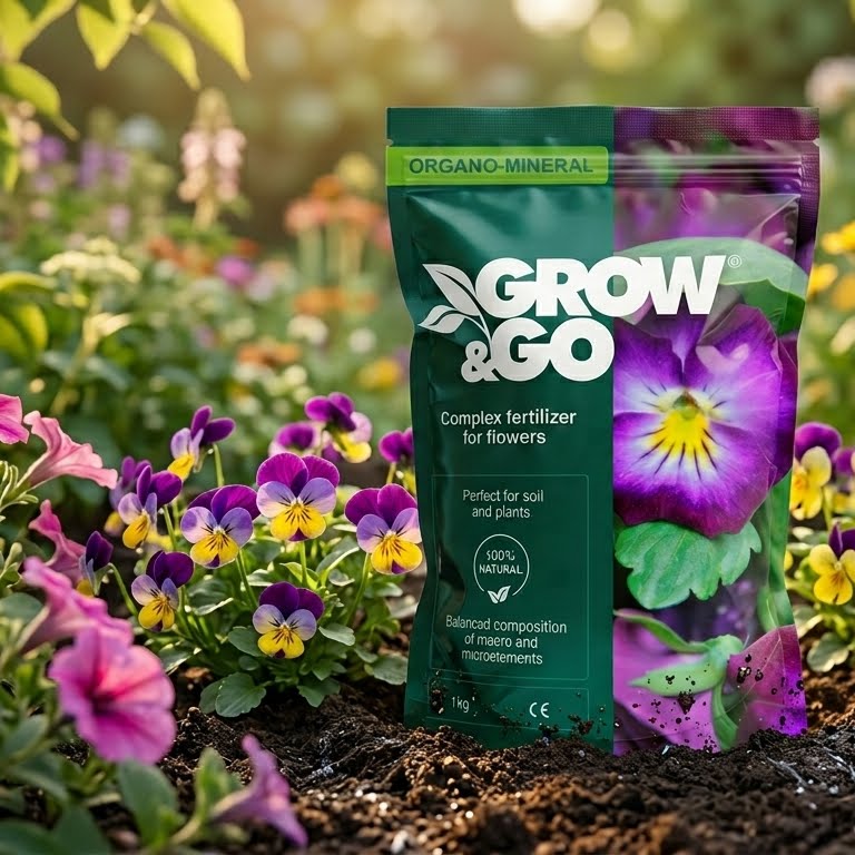 Nawóz Kompleksowy do Kwiatów Organiczno-Mineralny GROW & GO 1kg Granulat