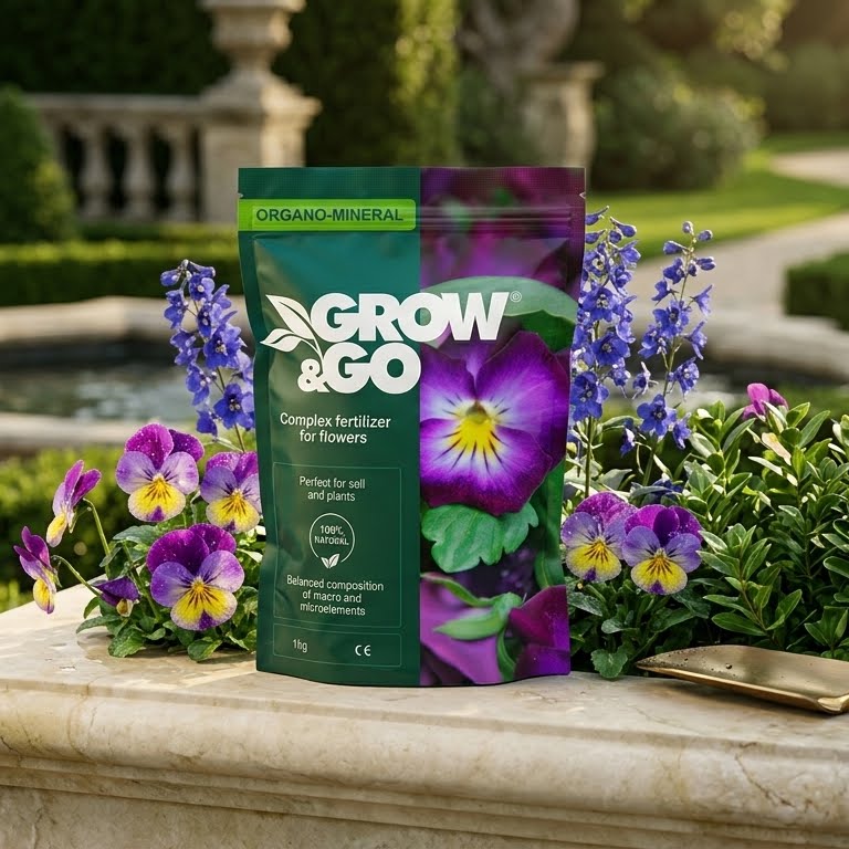 Nawóz Kompleksowy do Kwiatów Organiczno-Mineralny GROW & GO 1kg Granulat