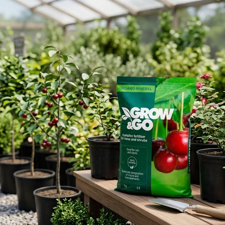 Nawóz Kompleksowy do Drzew i Krzewów Organiczno-Mineralny GROW & GO 1kg Granulat
