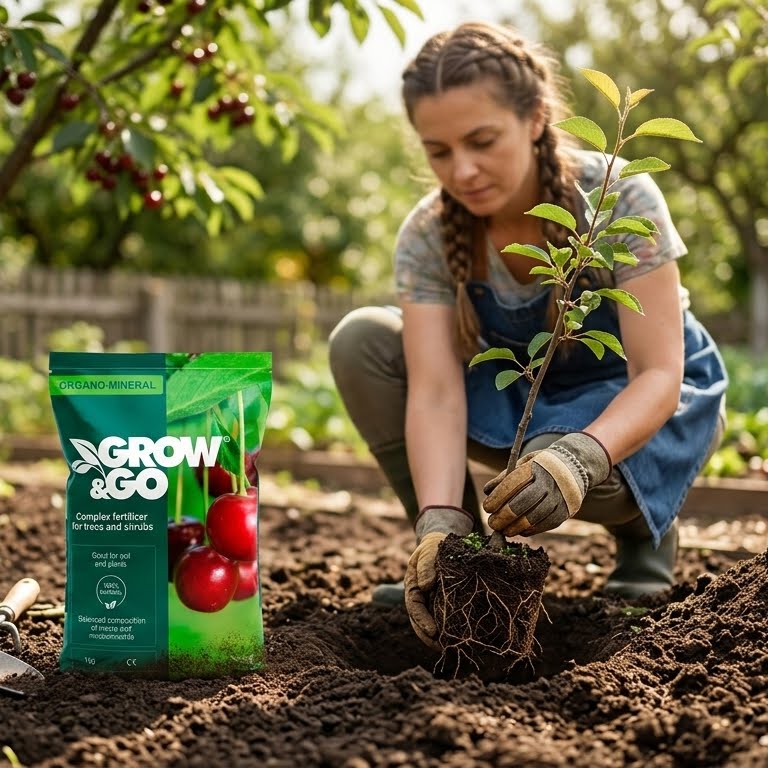 Nawóz Kompleksowy do Drzew i Krzewów Organiczno-Mineralny GROW & GO 1kg Granulat