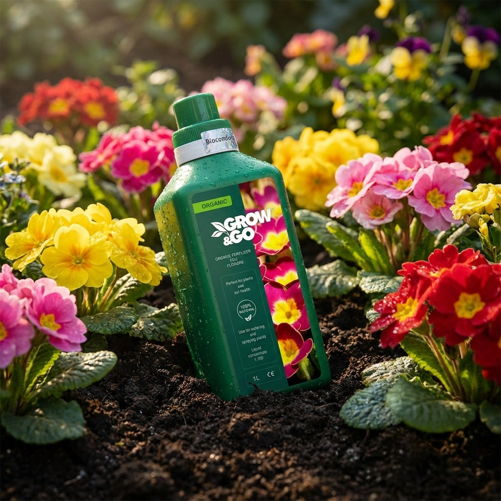 Płynny Nawóz Organiczny do Kwiatów GROW & GO - Koncentrat 1L