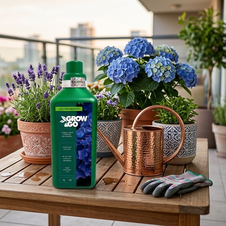 Nawóz Organiczno-Mineralny Płynny do Kwiatów GROW&GO - Koncentrat 1L