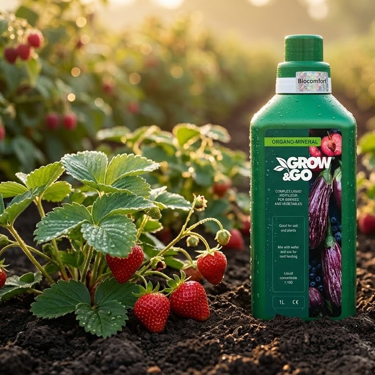 Nawóz Organiczno-Mineralny Płynny do Jagód i Warzyw GROW&GO - Koncentrat 1L