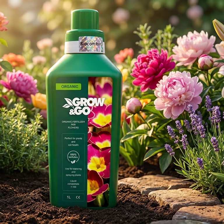 Płynny Nawóz Organiczny do Kwiatów GROW & GO - Koncentrat 1L