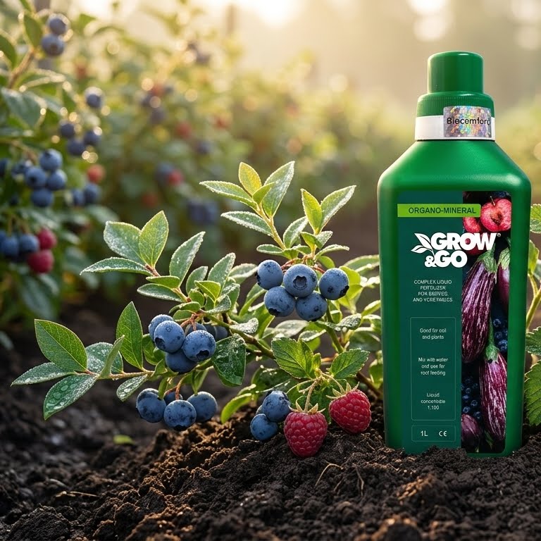 Nawóz Organiczno-Mineralny Płynny do Jagód i Warzyw GROW&GO - Koncentrat 1L