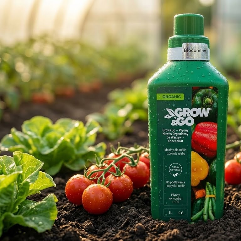 Płynny Nawóz Organiczny do Warzyw GROW & GO - Koncentrat 1L