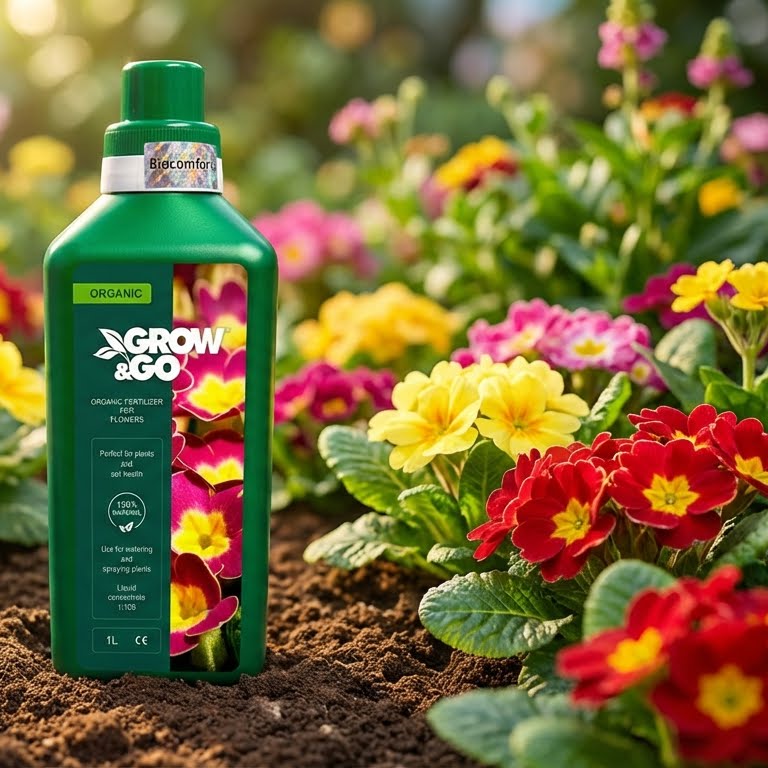 Płynny Nawóz Organiczny do Kwiatów GROW & GO - Koncentrat 1L