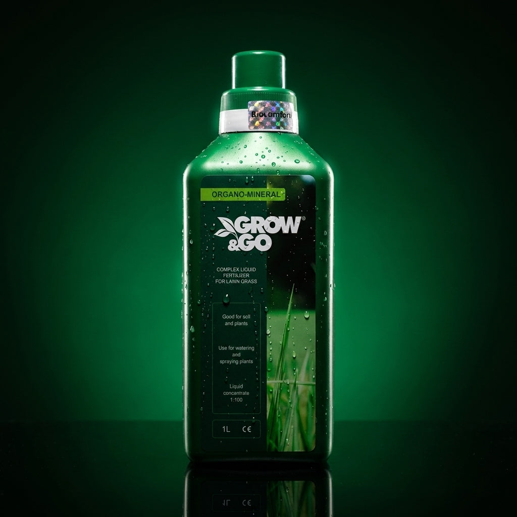 Nawóz Organiczno-Mineralny Płynny do Trawy GROW & GO - Koncentrat 1L