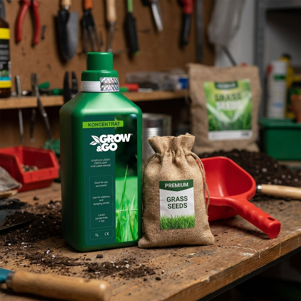 Nawóz Organiczno-Mineralny Płynny do Trawy GROW & GO - Koncentrat 1L