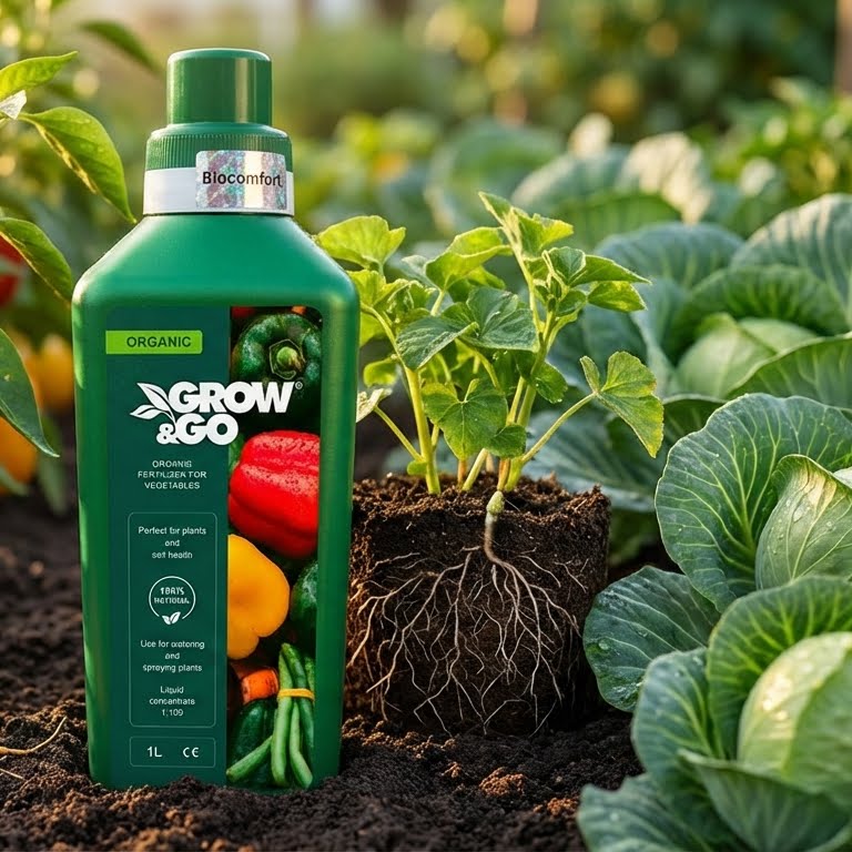 Płynny Nawóz Organiczny do Warzyw GROW & GO - Koncentrat 1L