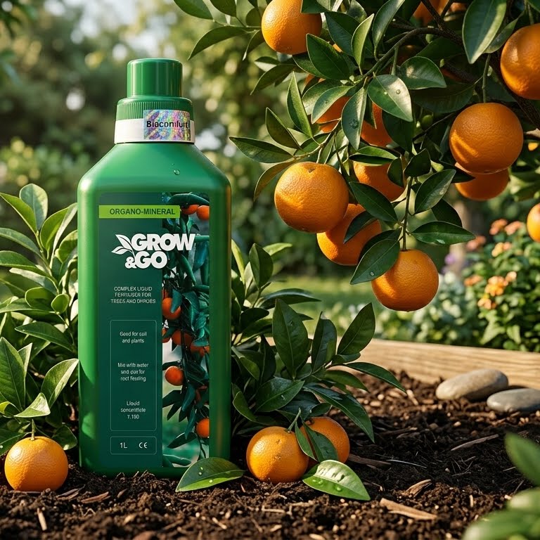 Nawóz Organiczno-Mineralny Płynny do Drzew i Krzewów GROW&GO 1L Koncentrat