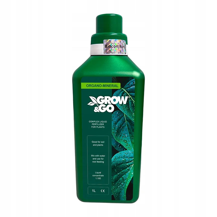 Nawóz Organiczno-Mineralny Płynny do Roślin GROW & GO 1L Koncentrat