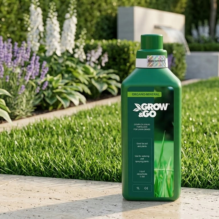 Nawóz Organiczno-Mineralny Płynny do Trawy GROW & GO - Koncentrat 1L