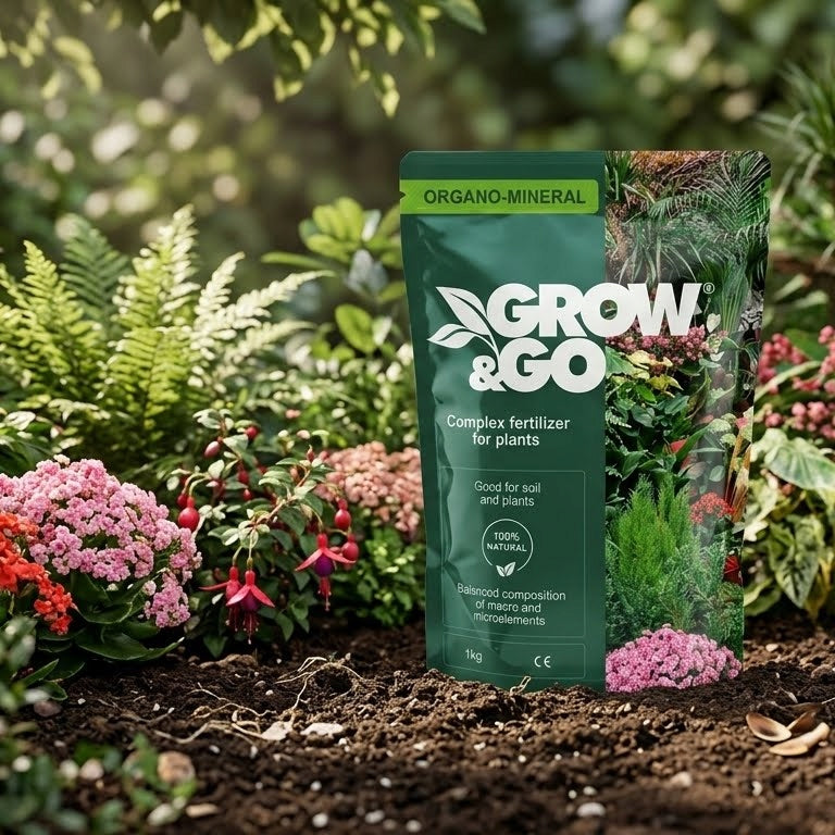 Nawóz Kompleksowy do Roślin Organiczno-Mineralny GROW & GO 1kg Granulat