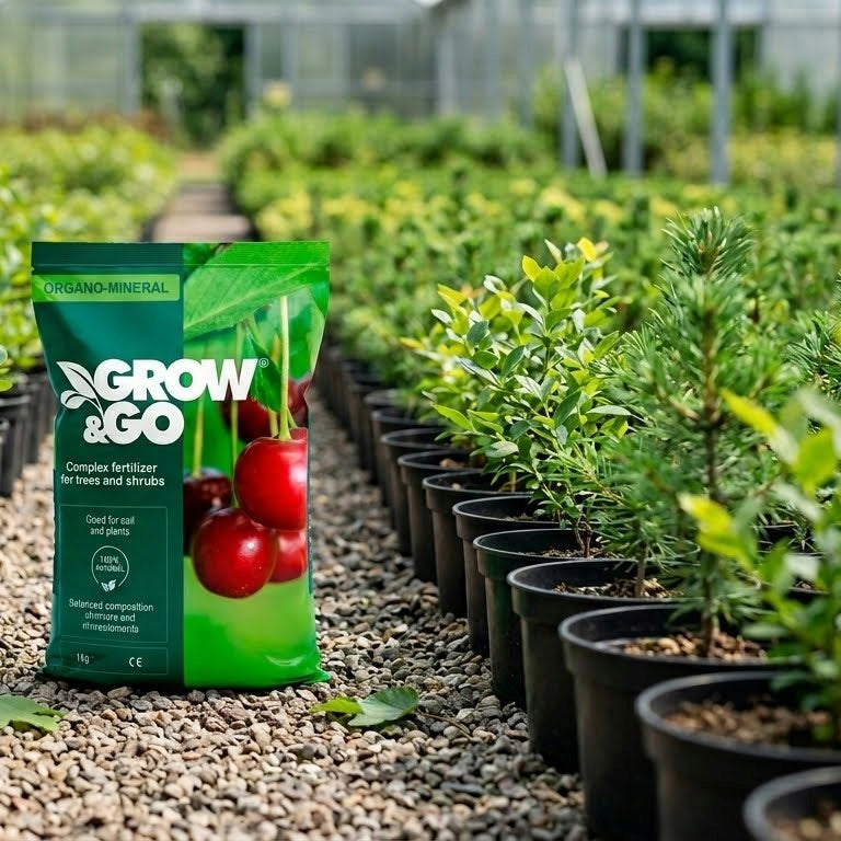 Nawóz Kompleksowy do Drzew i Krzewów Organiczno-Mineralny GROW & GO 1kg Granulat
