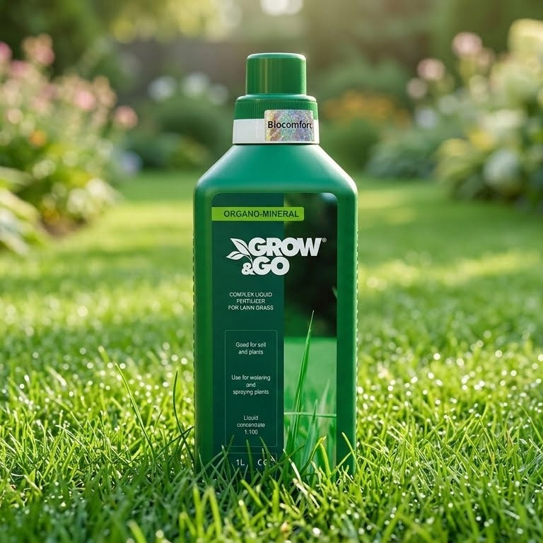 Nawóz Organiczno-Mineralny Płynny do Trawy GROW & GO - Koncentrat 1L